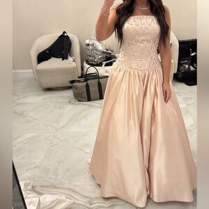 Mac Duggal Pink Embellished Gown